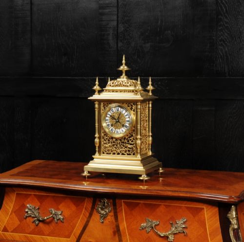 fig 4. Sir Richard Tracey, Admiral Royal Navy Japy Freres Gilt Bronze Antique French Clock