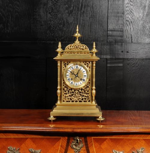fig 5. Sir Richard Tracey, Admiral Royal Navy Japy Freres Gilt Bronze Antique French Clock