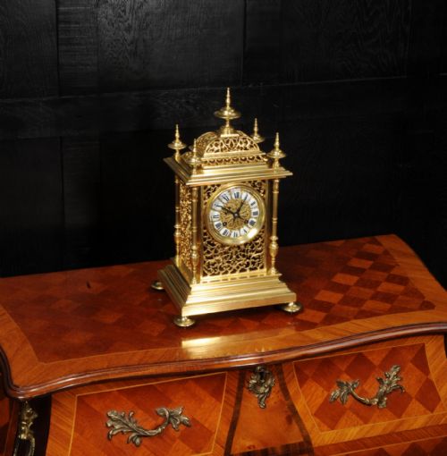 fig 6. Sir Richard Tracey, Admiral Royal Navy Japy Freres Gilt Bronze Antique French Clock