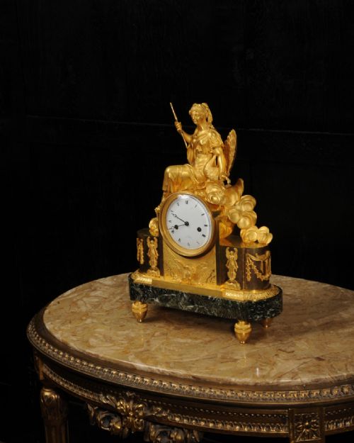 fig 3. Empire Antique French Ormolu Clock Goddess Juno