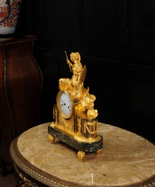 fig 6. Empire Antique French Ormolu Clock Goddess Juno