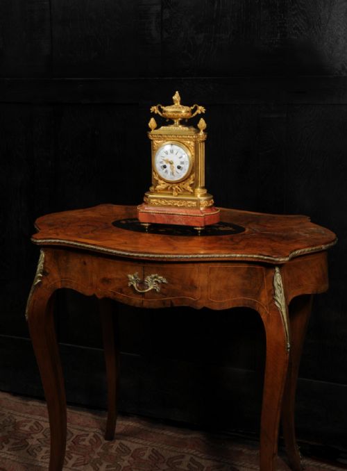 ORMOLU AND MARBLE LOUIS XVI ANTIQUE FRENCH CLOCK BY LEMERLECHARPENTIER CIE PARIS - ADDITIONAL PHOTO 9