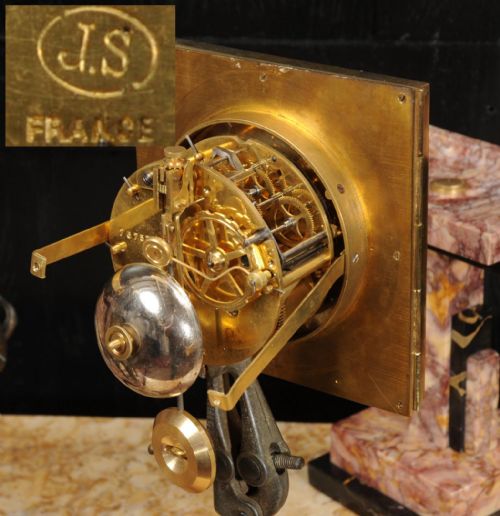 ART DECO CLOCK SET ELEPHANTS - ADDITIONAL PHOTO 22