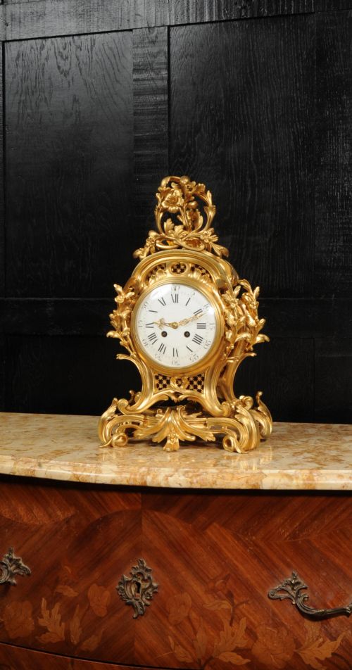 Fine and Large Ormolu Rococo Clock