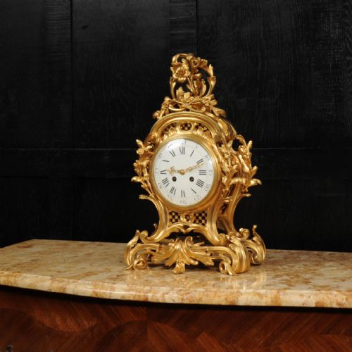 fig 1. Fine and Large Ormolu Rococo Clock