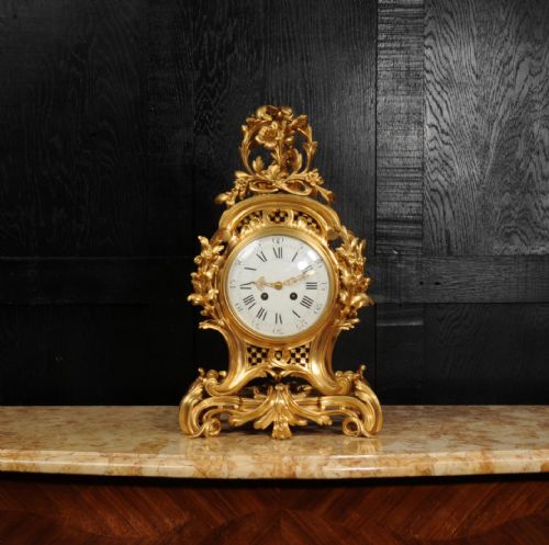 fig 2. Fine and Large Ormolu Rococo Clock