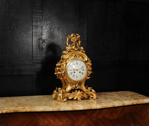 fig 3. Fine and Large Ormolu Rococo Clock