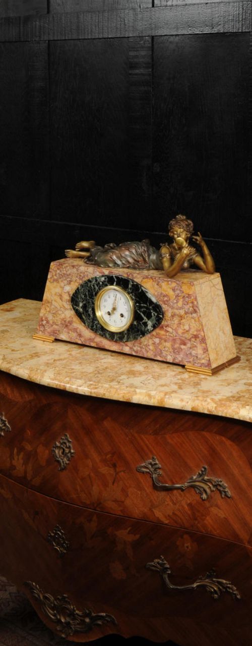 Art Deco French Clock - Reflected Beauty