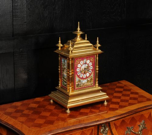 fig 3. Ormolu and Sevres Porcelain Antique French Clock by Achille Brocot