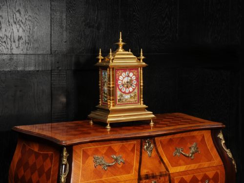 fig 4. Ormolu and Sevres Porcelain Antique French Clock by Achille Brocot