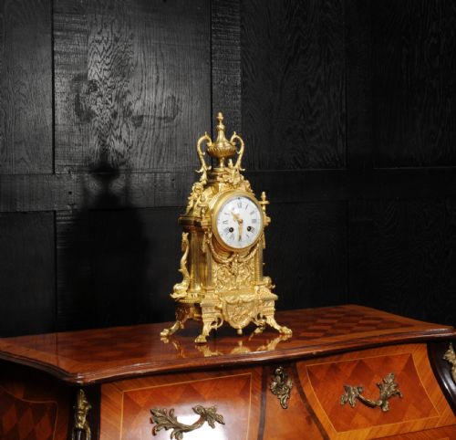fig 3. Antique French Gilt Bronze Clock Dolphins by Achille Brocot
