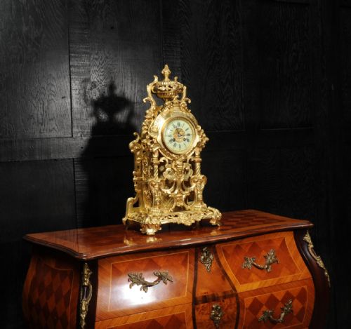 fig 3. Large Gilt Bronze Baroque Clock by Louis Japy