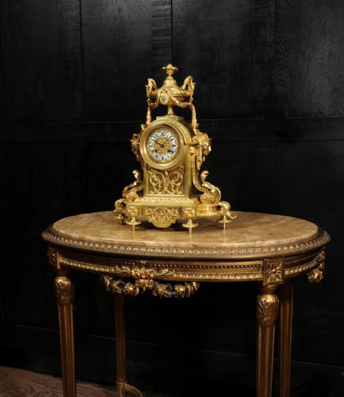 fig 4. Japy Freres Louis XVI Neoclassical Gilt Bronze Antique French Clock