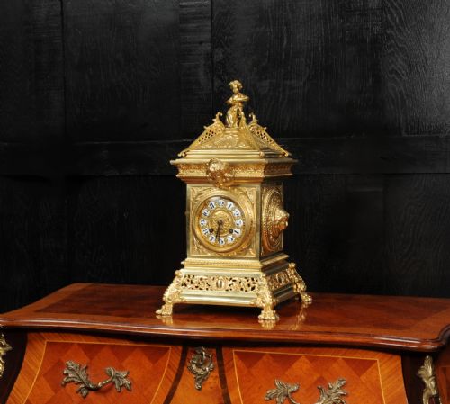 fig 1. Antique French Gilt Bronze Table Clock