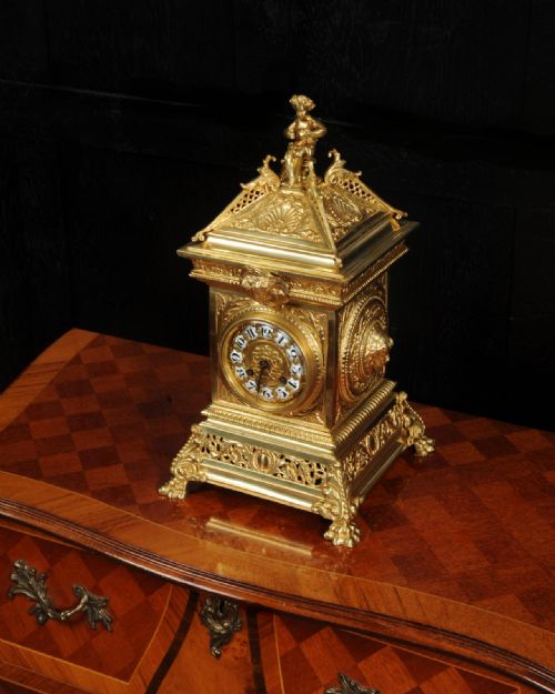 fig 3. Antique French Gilt Bronze Table Clock