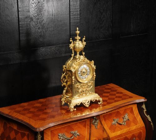 fig 3. Antique French Gilt Bronze Baroque Clock
