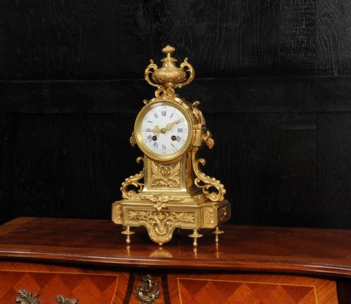 fig 2. Antique French Louis XVI Gilt Bronze Clock