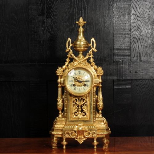 fig 2. Antique French Louis XVI Gilt Bronze Clock