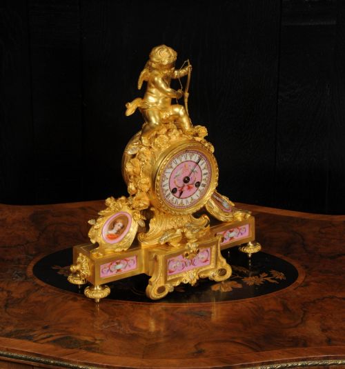 fig 5. Antique French Ormolu and Sevres Porcelain Clock by Achille Brocot
