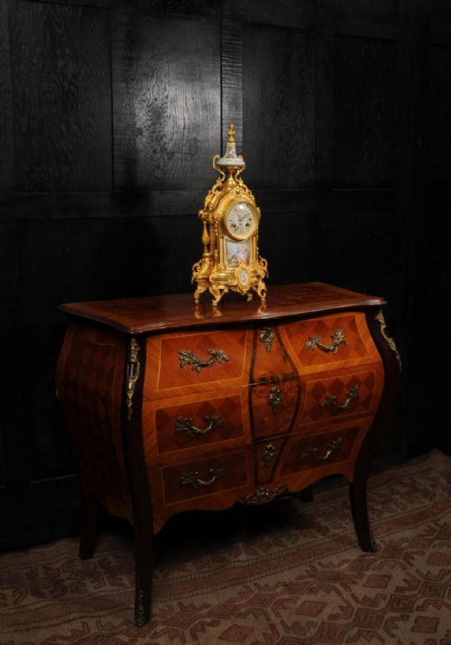 fig 6. Antique French Ormolu and Sevres Porcelain Clock by A D Mougin