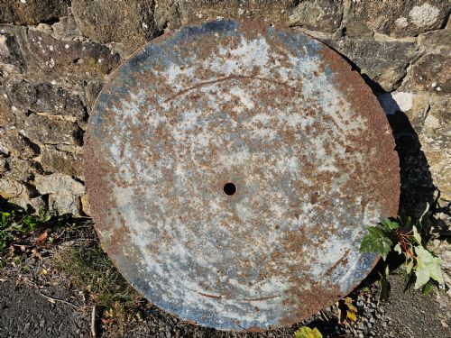 RARE LARGE ANTIQUE ENAMEL TURRET OUTDOOR CLOCK DIAL FACE JOYCE WHITCHURCH 39 IN - ADDITIONAL PHOTO 12