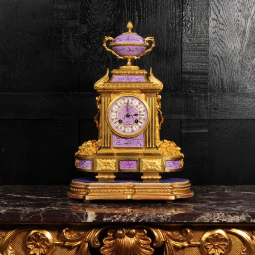 Ormolu and Sèvres Porcelain Clock by Achille Brocot - Fully Restored and Running