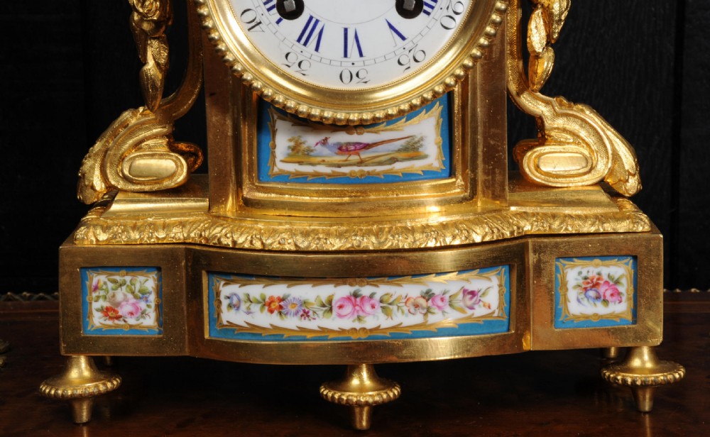Japy Freres Early Ormolu and Sèvres Porcelain Clock ~ Cupid View XI