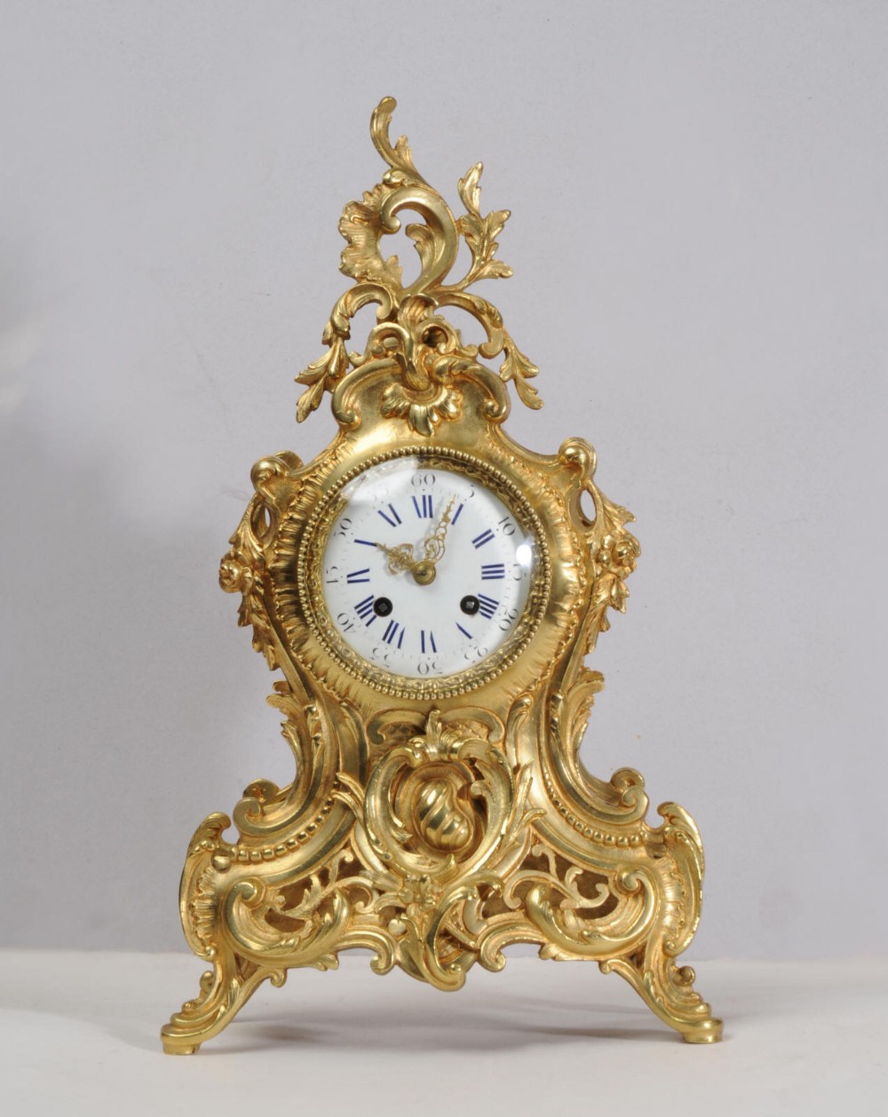 Japy Freres Early Ormolu Rococo Boudoir Clock