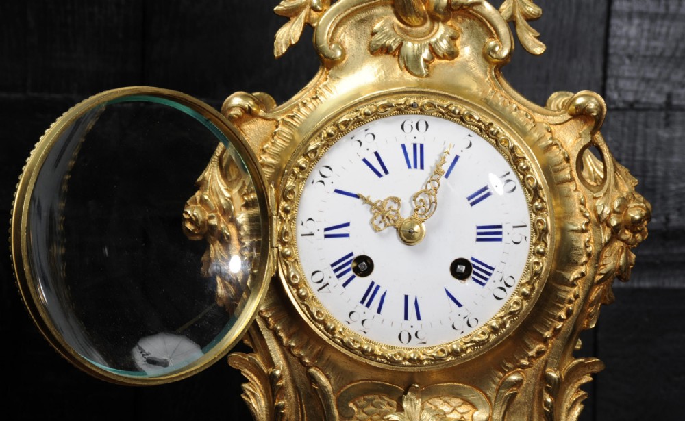 Japy Freres Early Ormolu Rococo Boudoir Clock View XI