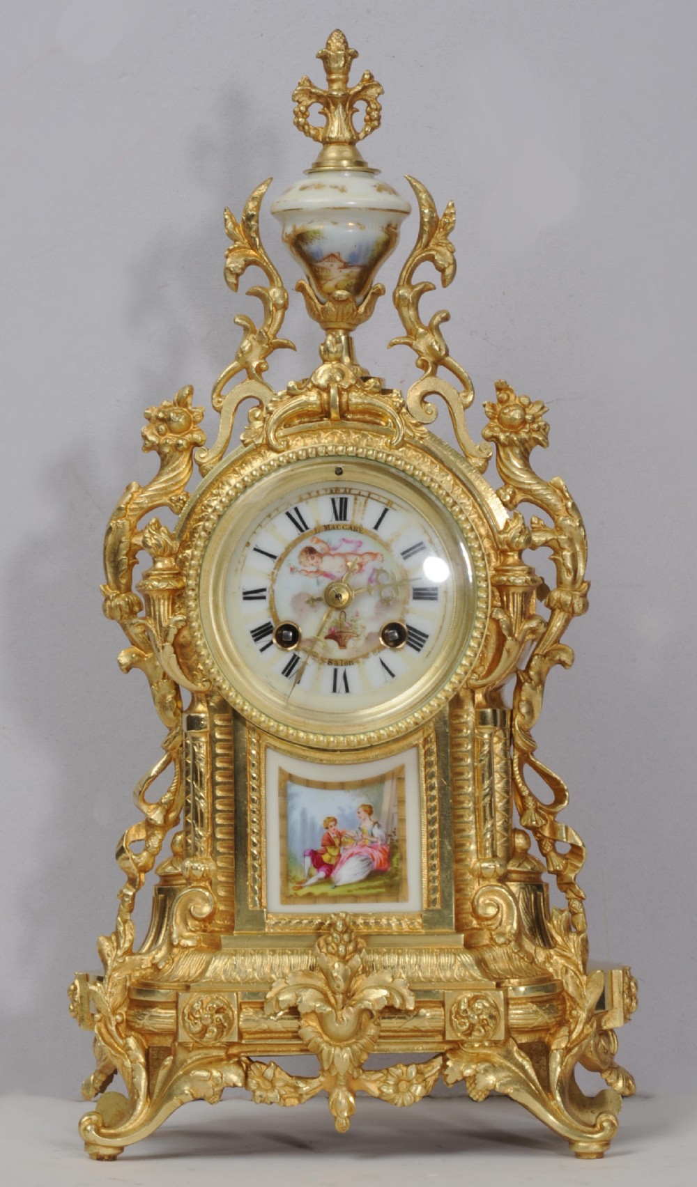 Ormolu and Sevres Porcelain Clock by Achille Brocot