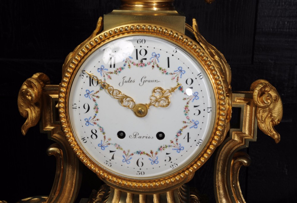 Magnificent Antique French Ormolu Clock ~ Jules Graux View XIII