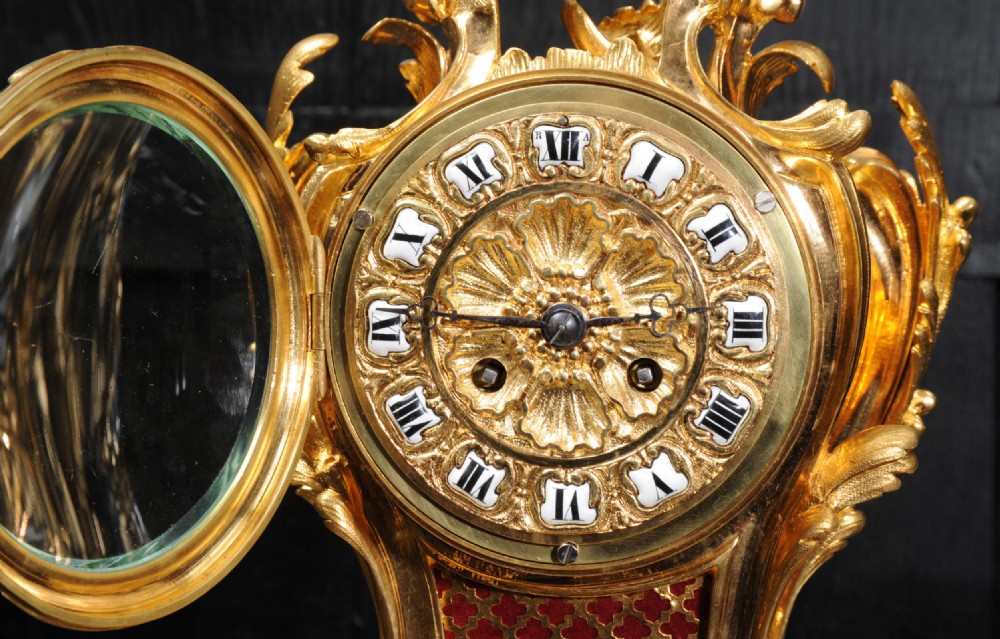 Ormolu Rococo Table Clock by Charpentier Paris View XII