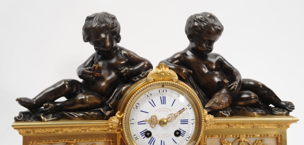 Early Bronze and Ormolu Antique French Clock by Charpentier of Paris View XI