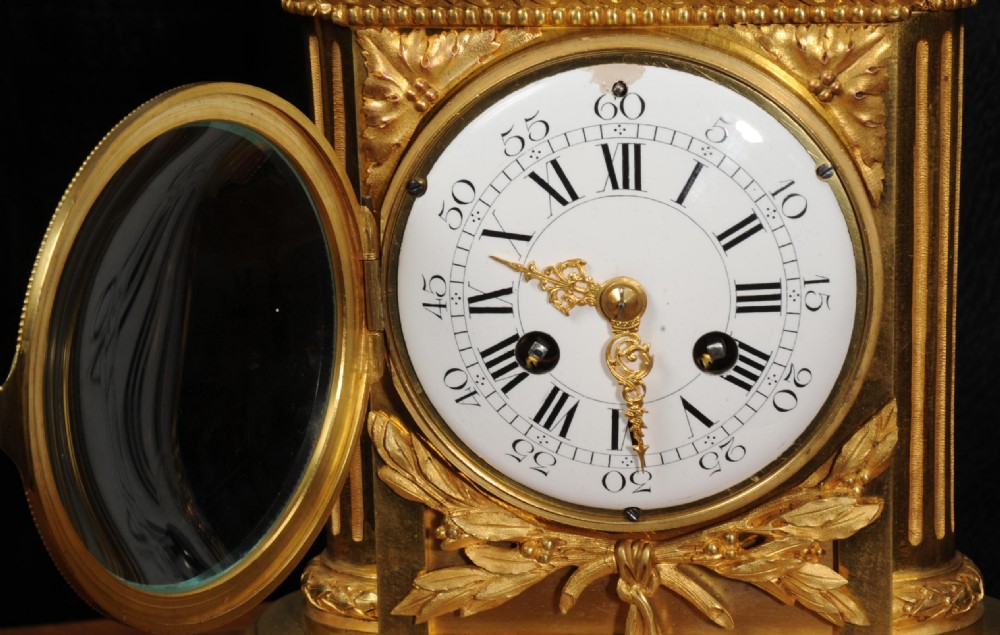Ormolu and Marble Louis XVI Antique French Clock by Lemerle-Charpentier & Cie, Paris View XIII
