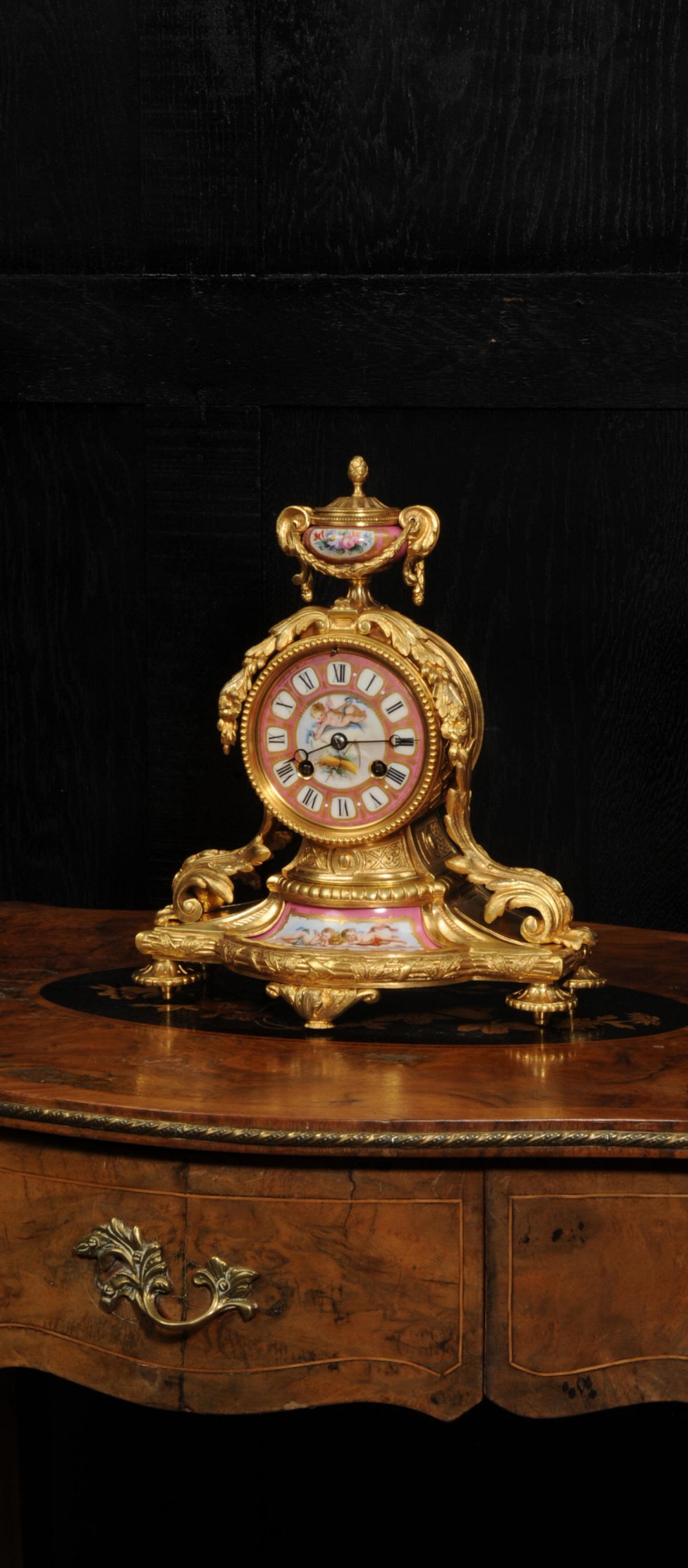 Japy Freres Ormolu and Sevres Porcelain Clock 