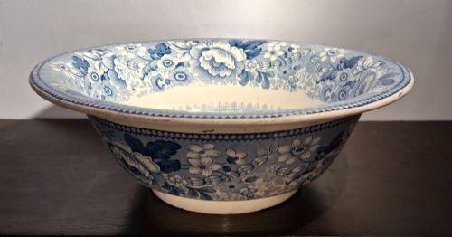 Huge Pountney & Allies Bristol Views Series Punch Bowl. Circa 1830