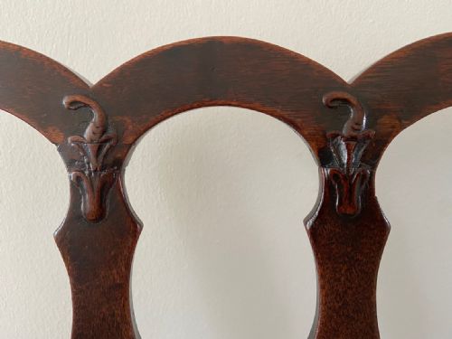 TWO GEORGE III MAHOGANY CHAIRS - ADDITIONAL PHOTO 4