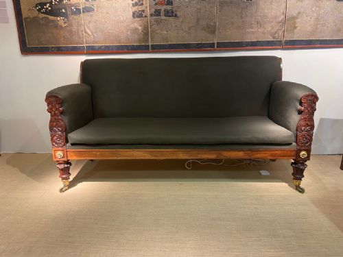 A WILLIAM IV ROSEWOOD SETTEE