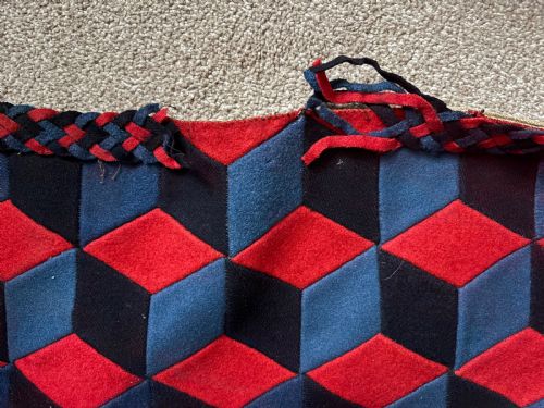 A VICTORIAN PATCHWORK WALL HANGING - ADDITIONAL PHOTO 9
