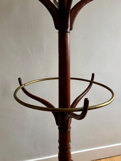 A REGENCY OAK COAT STAND - ADDITIONAL PHOTO 2