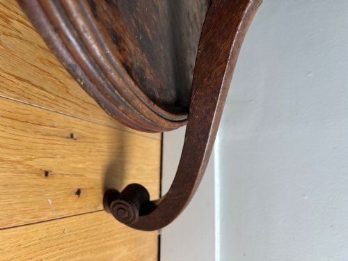 A REGENCY OAK COAT STAND - ADDITIONAL PHOTO 4