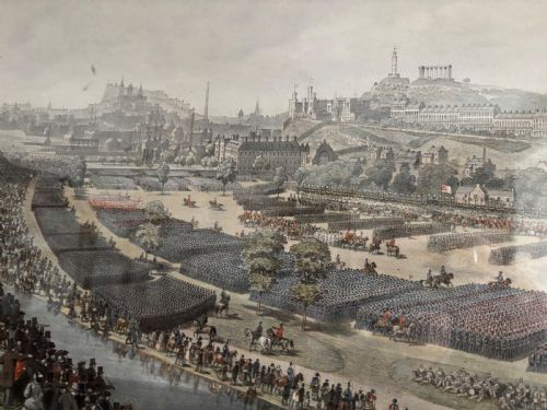 A VICTORIAN PRINT OF THE ROYAL REVIEW OF THE SCOTTISH VOLUNTEERS - ADDITIONAL PHOTO 4