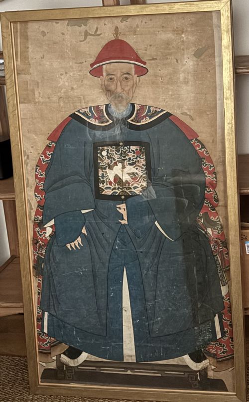 A PAIR OF CHINESE ANCESTOR PORTRAITS - ADDITIONAL PHOTO 2