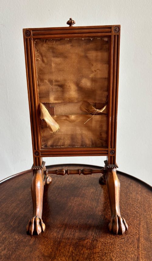 A REGENCY MINIATURE FIRESCREEN - ADDITIONAL PHOTO 4