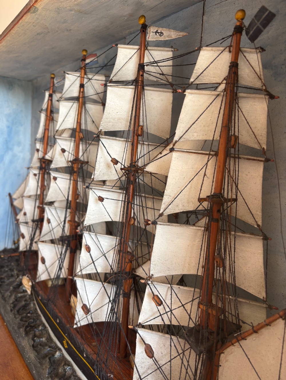 A Victorian Diorama of a Clipper  View IV