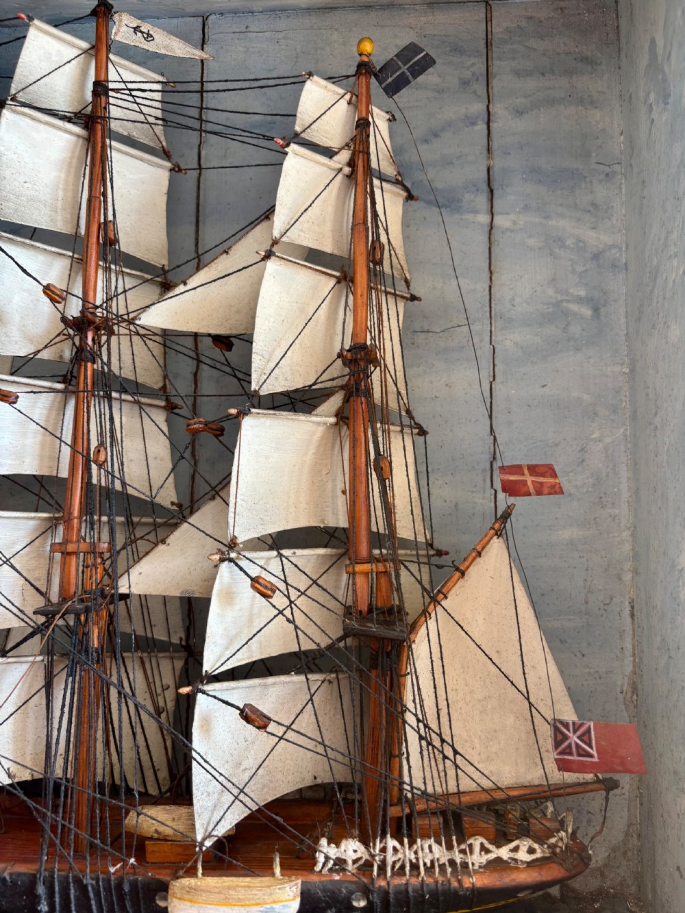 A Victorian Diorama of a Clipper  View V