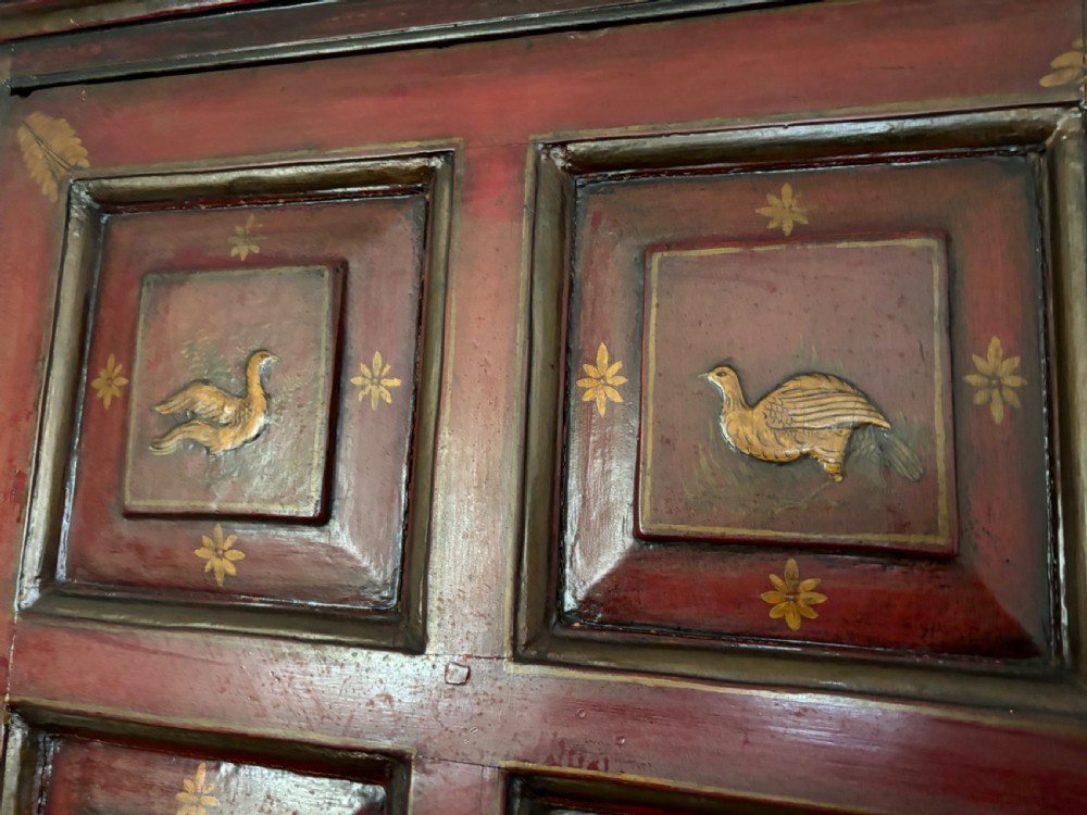 A George III red lacquer cabinet View VI