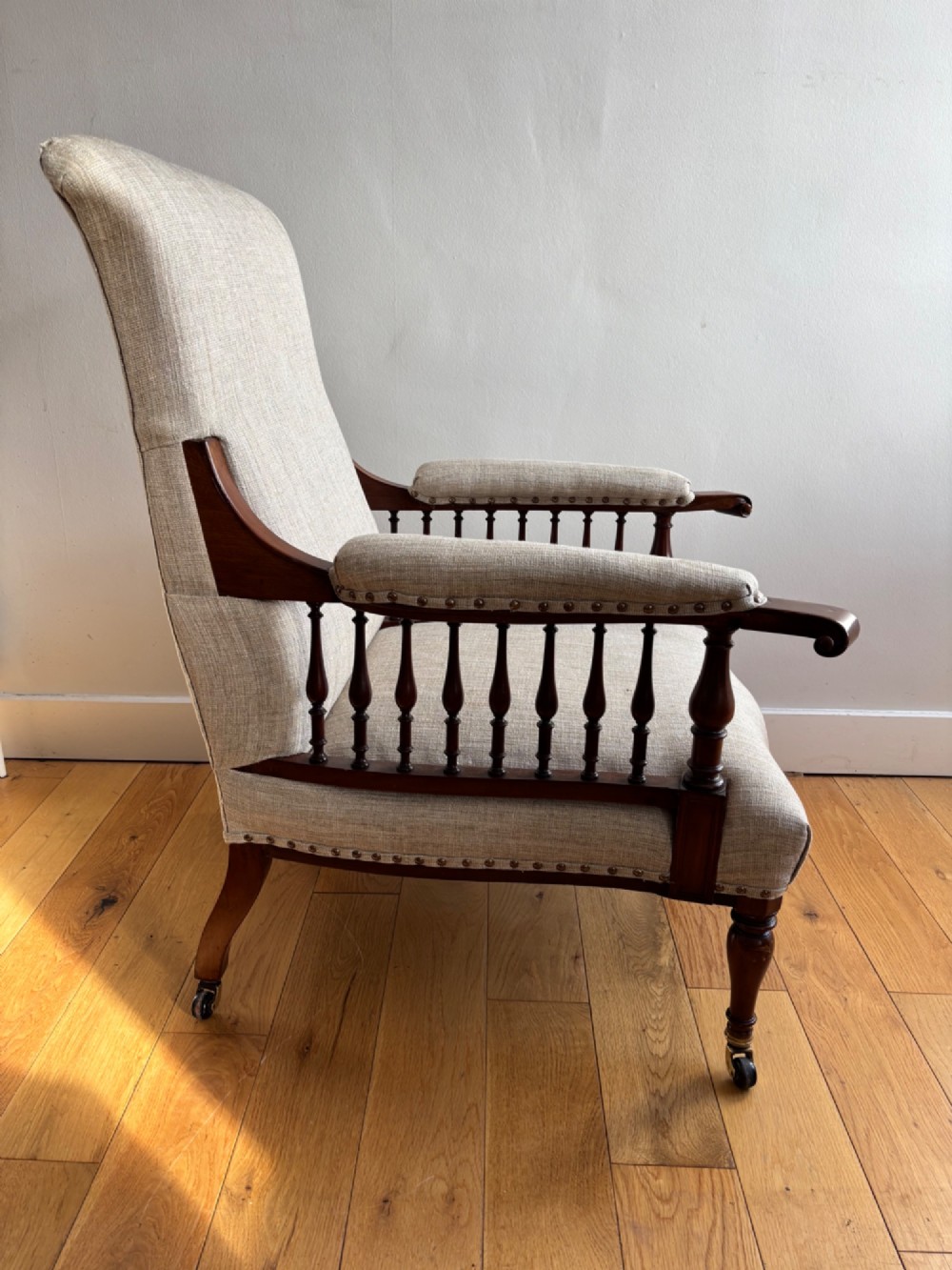 An Arts and Crafts mahogany 'Saville' armchair by George Washington Jack for Morris & Co View II