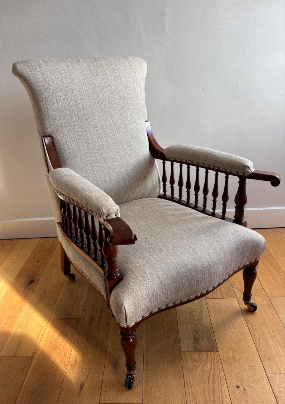 An Arts and Crafts mahogany 'Saville' armchair by George Washington Jack for Morris & Co View IV