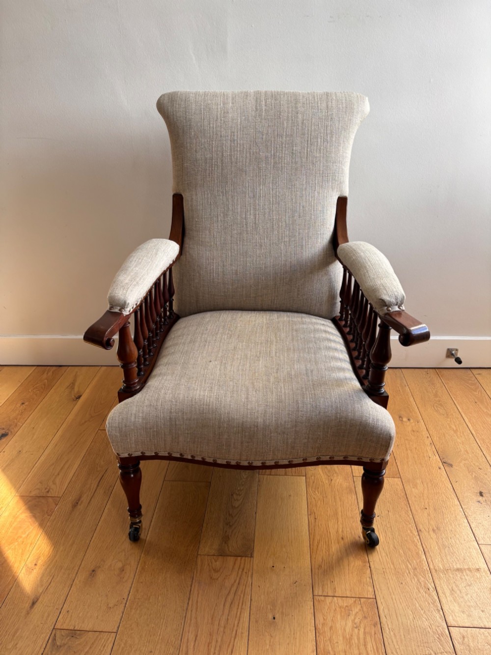 An Arts and Crafts mahogany 'Saville' armchair by George Washington Jack for Morris & Co View VII